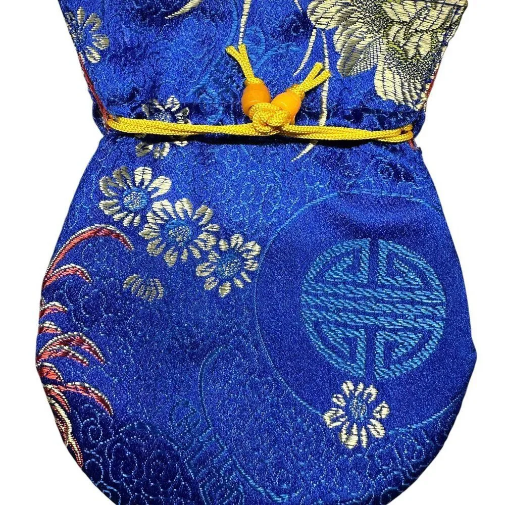 Oriental Style Fabric Gift Bags (Set of 2)